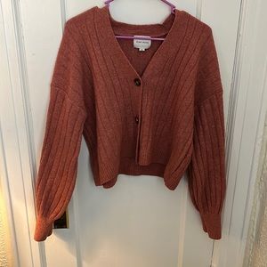 Orange cropped sweater